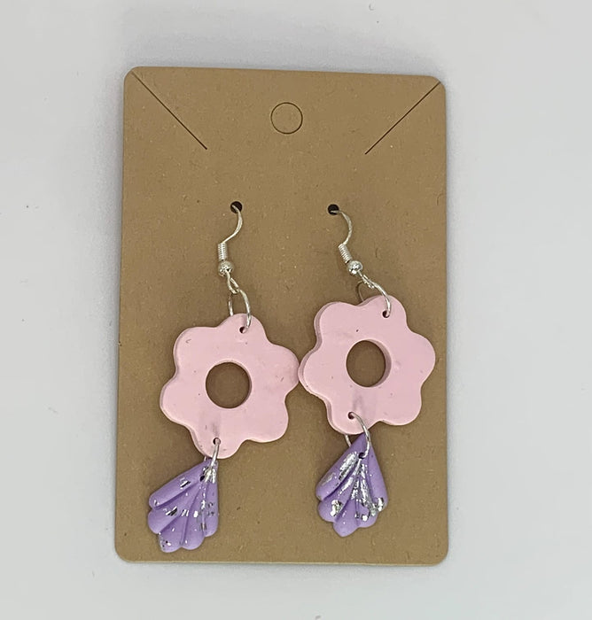 Lavender-Leaf earrings