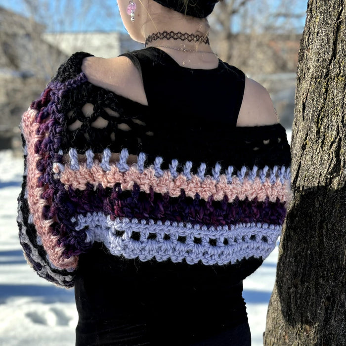 Chunky Scrappy Cut-off Sweater