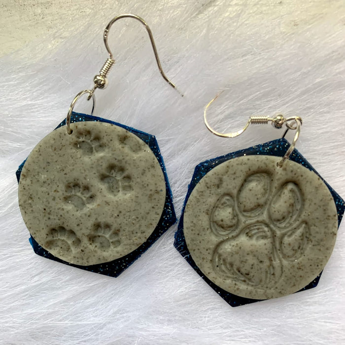 "Paw-Prints in the Sand" Earrings