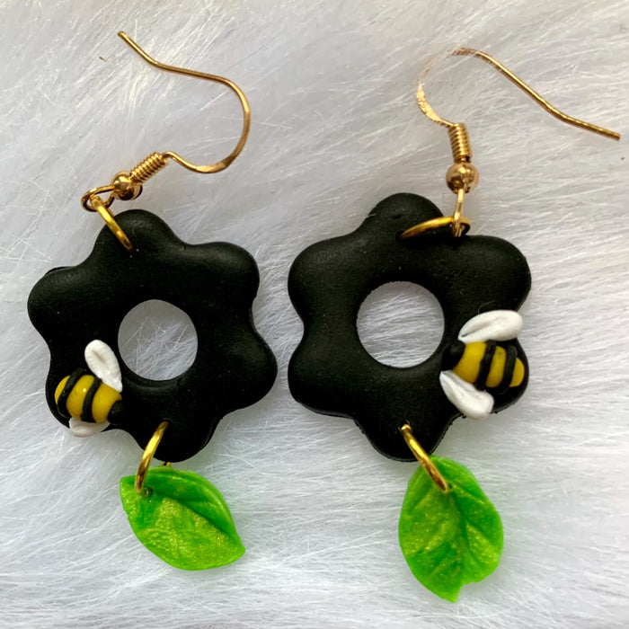 "Bee-comb" Earrings