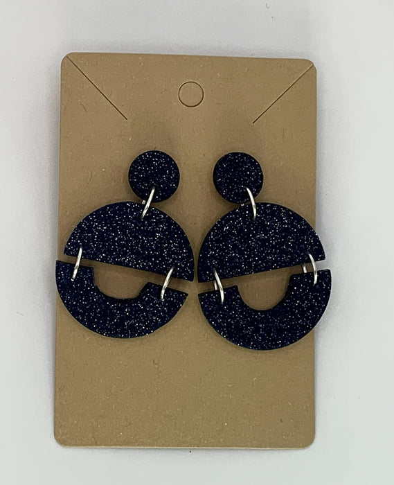 "Midnight Sparkle" dangle earrings