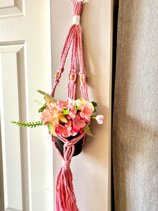 Pink Rope Macrame<br>