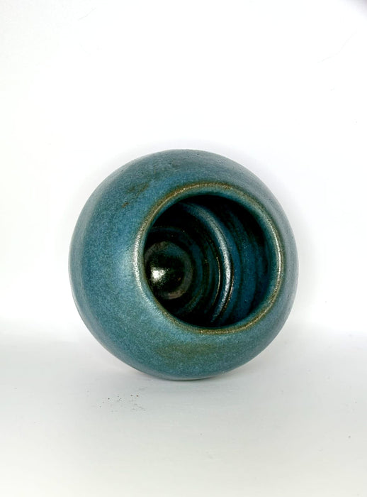 Mini Teal Pot Vase